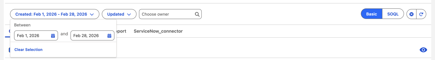 Apply filters to limit the Salesforce records exported to Power BI