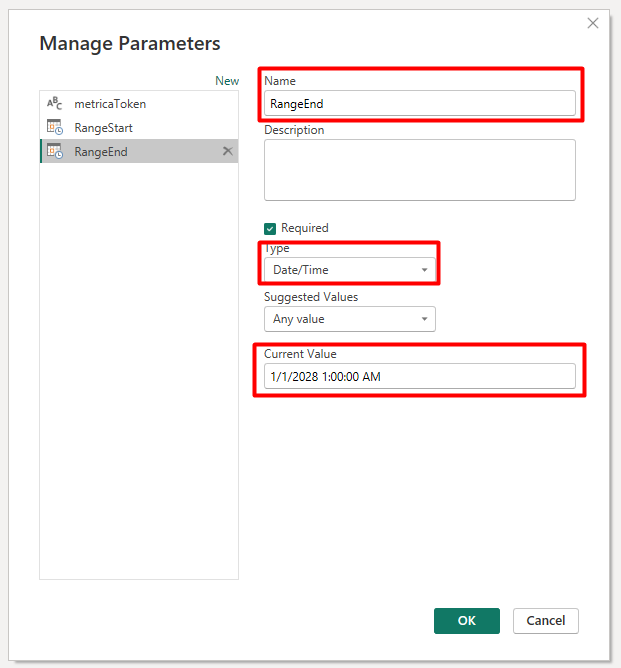 Set up incremental refresh for Salesforce data in Power BI - Step 3