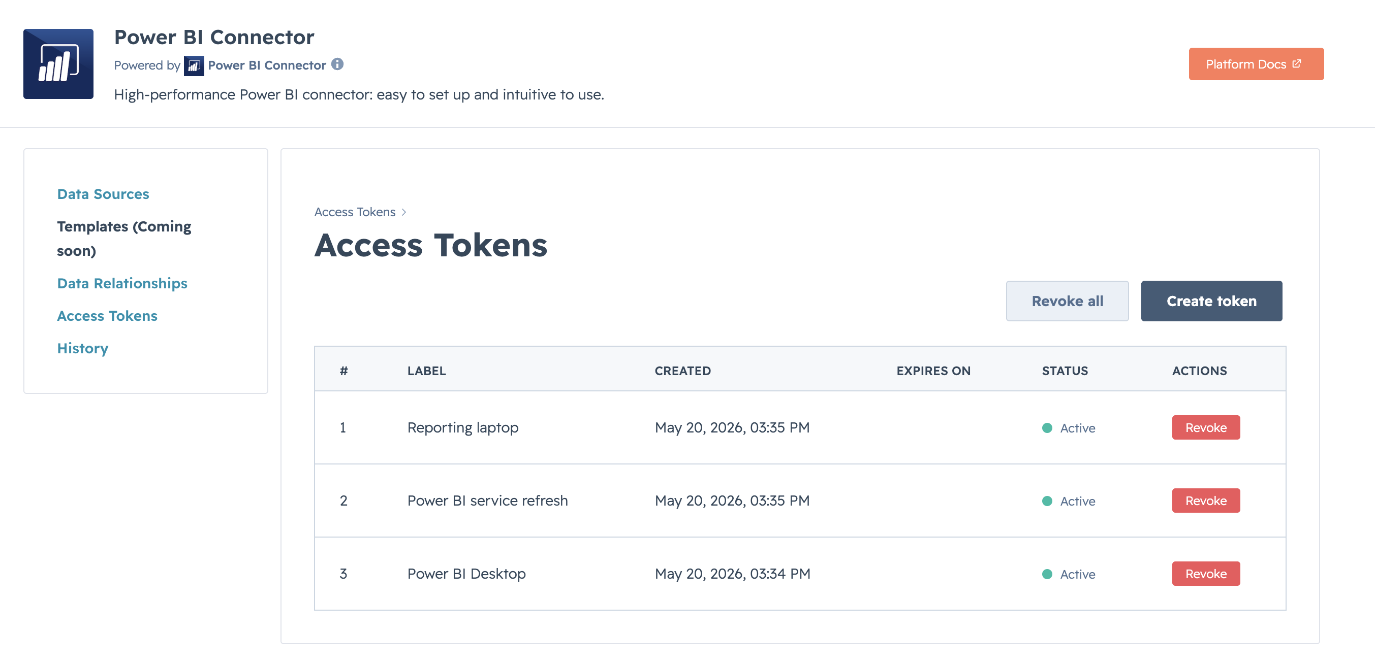 schedule refresh 01 token list